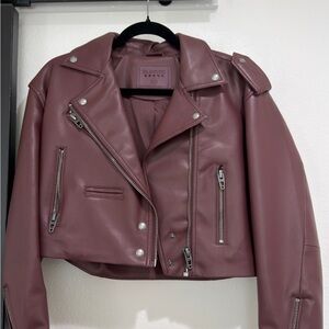 Blank NYC Dusty Rose Leather Jacket